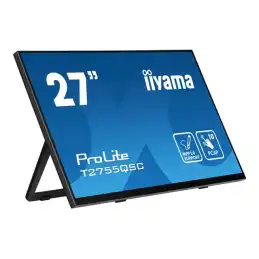 iiyama ProLite - Écran LED - 27" - écran tactile - 2560 x 1440 WQHD @ 75 Hz - IPS - 400 cd - m² - ... (T2755QSC-B1)_6