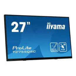 iiyama ProLite - Écran LED - 27" - écran tactile - 2560 x 1440 WQHD @ 75 Hz - IPS - 400 cd - m² - ... (T2755QSC-B1)_7