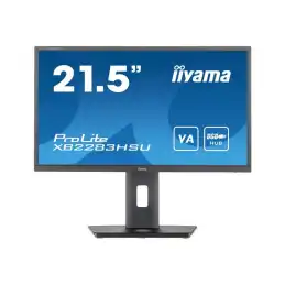 iiyama ProLite - Écran LED - 21.5" - 1920 x 1080 Full HD (1080p) @ 75 Hz - VA - 250 cd - m² - 300... (XB2283HSU-B1)_1