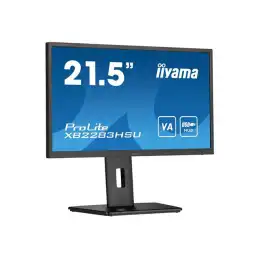 iiyama ProLite - Écran LED - 21.5" - 1920 x 1080 Full HD (1080p) @ 75 Hz - VA - 250 cd - m² - 300... (XB2283HSU-B1)_4