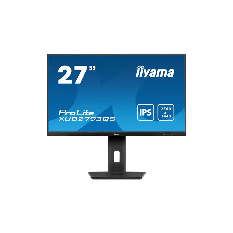 iiyama ProLite - Écran LED - 27" - 2560 x 1440 QHD @ 100 Hz - IPS - 250 cd - m² - 1300:1 - 1 ms -... (XUB2793QS-B6)_1