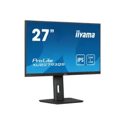 iiyama ProLite - Écran LED - 27" - 2560 x 1440 QHD @ 100 Hz - IPS - 250 cd - m² - 1300:1 - 1 ms -... (XUB2793QS-B6)_4