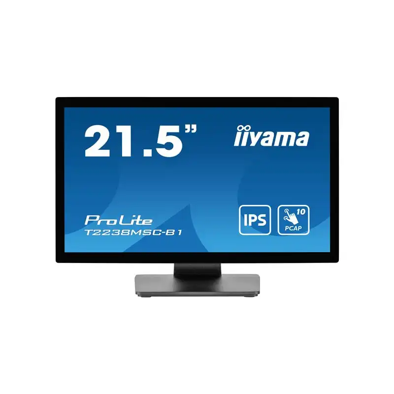 iiyama ProLite - Écran LED - 21.5" - écran tactile - 1920 x 1080 Full HD (1080p) - IPS - 600 cd - ... (T2238MSC-B1)_1