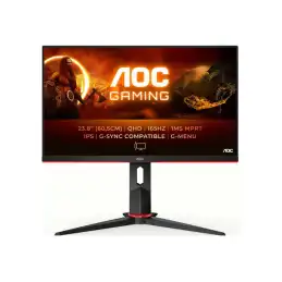 AOC Gaming - Écran LED - jeux - 24" (23.8" visualisable) - 2560 x 1440 QHD @ 165 Hz - IPS - 1000:1 -... (Q24G2A/BK)_1