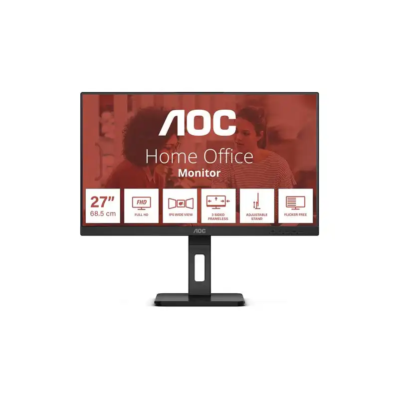 AOC - Écran LED - 27" - 1920 x 1080 Full HD (1080p) @ 75 Hz - IPS - 1000:1 - 4 ms - HDMI, VGA, Display... (27E3QAF)_1