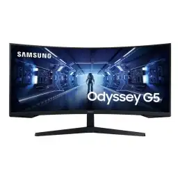 Samsung Odyssey G5 C34G55TWWP - G55T Series - écran LED - jeux - incurvé - 34" - 3440 x 1440 UW... (LC34G55TWWPXEN)_1