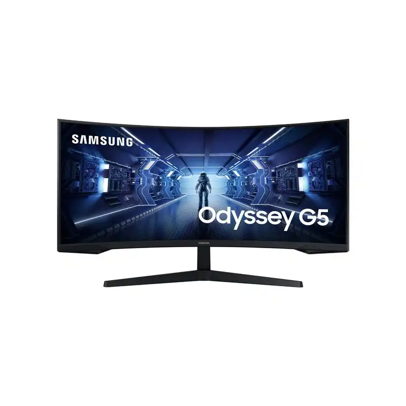 Samsung Odyssey G5 C34G55TWWP - G55T Series - écran LED - jeux - incurvé - 34" - 3440 x 1440 UW... (LC34G55TWWPXEN)_1