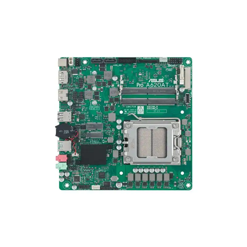 CSM - Carte-mère - mini ITX - Socket AM5 - AMD A620A Chipset - USB-C 3.2 Gen2, USB 3.2 Gen 2, ... (90MB1L5M-M0EAYC)_1