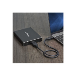 Boîtier USB 3.1 2x SSD - USB-A et USB-C - Aluminium - Baie de stockage flash - 2 Baies - USB 3.1 (... (SM22BU31C3R)_12