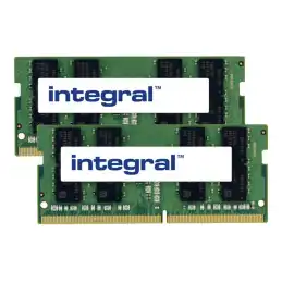 DDR4 - kit - 16 Go: 2 x 8 Go - SO DIMM 260 broches - 2400 MHz - PC4-19200 - CL17 - 1.2 V - mémoi... (IN4V8GNDLRXK2)_1