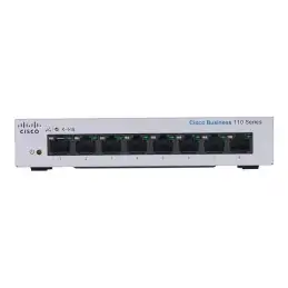 Commutateur - non géré - 4 x 10 - 100 - 1000 (PoE) + 4 x 10 - 100 - 1000 - Montable sur rack, ... (CBS110-8PP-D-EU)_2