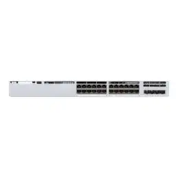 Network Essentials - commutateur - C3 - Géré - 24 x 10 - 100 - 1000 (UPOE) + 4 x SFP+ 10 Go ... (C9300L-24UXG-4X-E)_1