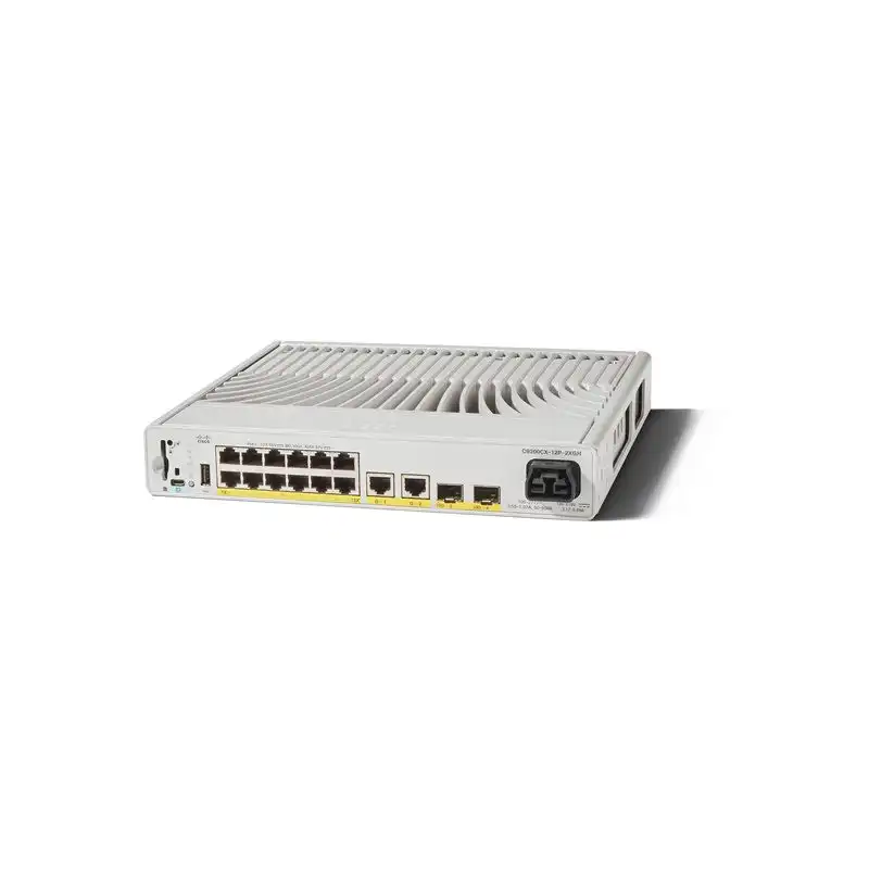 Network Advantage - commutateur - compact - C3 - Géré - 12 x 10 - 100 - 1000 (PoE+) + 2 x 1... (C9200CX-12P-2XGH-A)_1