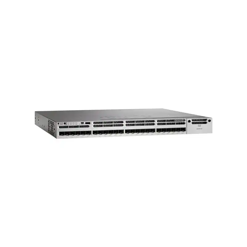 Commutateur - C3 - Géré - 24 x 1 Gigabit - 10 Gigabit SFP+ - de bureau, Montable sur rack -... (WS-C3850-24XS-S-RF)_1