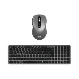 Ensemble clavier et souris - rechargeable - compact - sans fil - 2.4 GHz, Bluetooth 5.0 LE - AZERTY ... (900908RFR)_1