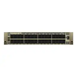 Commutateur - 64 x 800 Gigabit OSFP + 1 x 25 Gigabits SFP28 - flux d'air de l'avant vers l'... (920-9N42F-00RI-3C1)_1