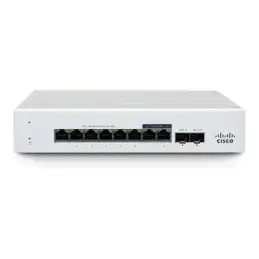 Commutateur - Géré - 8 x 10 - 100 - 1000Base-T + 2 x Gigabit SFP - de bureau, fixation murale (MS130-8)_1