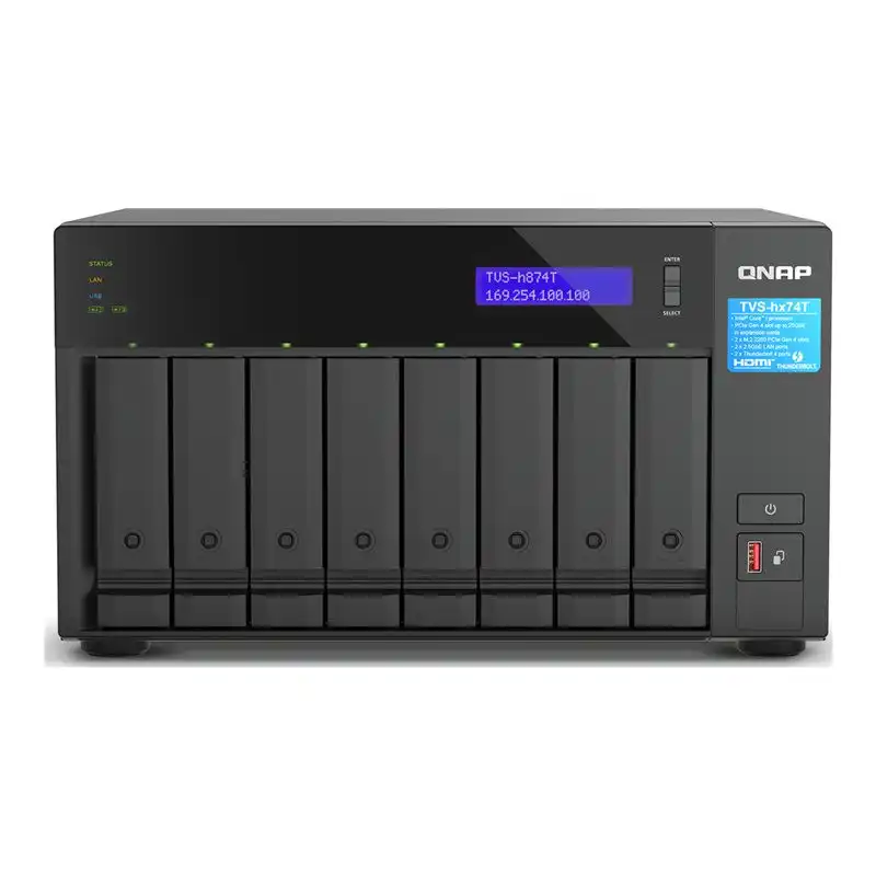 QNAP TVS-h874T - Serveur NAS - 8 Baies - SATA 6Gb - s - RAID RAID 0, 1, 5, 6, 10, 50, JBOD, 6... (TVS-H874T-I7-32G)_1