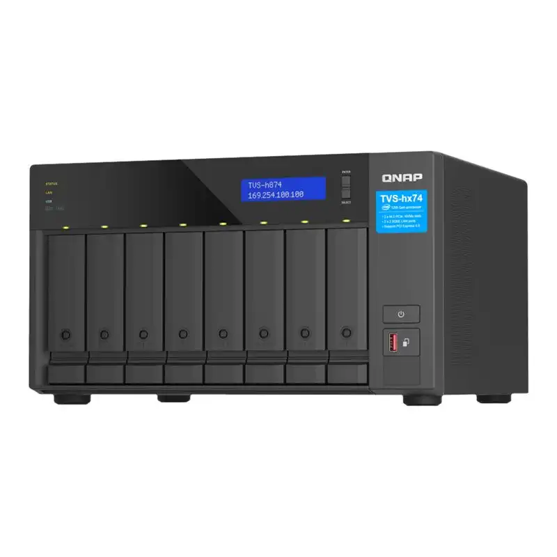 QNAP TVS-H874 - Serveur NAS - 8 Baies - SATA 6Gb - s - RAID RAID 0, 1, 5, 6, 10, 50, JBOD, 60,... (TVS-H874-I7-32G)_1