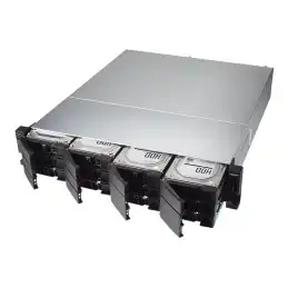 QNAP - Baie de disques - 12 Baies (SATA-600) - USB 3.2 Gen 2 (externe) - rack-montable - 2U (TL-R1200C-RP)_1