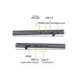 Conception de charnière à 180 degrés - Intel Core Ultra 5 - 226V - jusqu'à 4.5 GHz - Win 11 Home ... (NX.JP1EF.001)_10