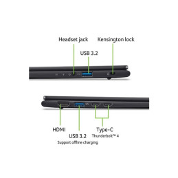 Conception de charnière à 180 degrés - Intel Core Ultra 5 - 226V - jusqu'à 4.5 GHz - Intel Evo vP... (NX.BJMEF.002)_10