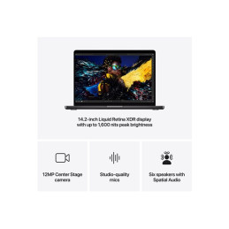 M4 - Apple M4 10-core - 16 Go RAM - 512 Go SSD - 14.2" 3024 x 1964 @ 120 Hz - Wi-Fi 6E, Bluetooth - ... (MW2U3FN/A)_5