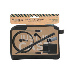 Mobilis - Housse pour câbles - chargeurs - accessoires - bleu marine, noir (005038)_5