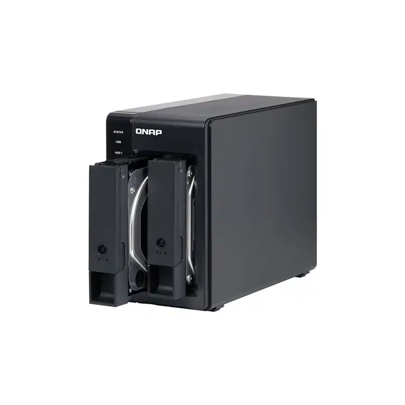 QNAP - Baie de disques - 2 Baies (SATA-600) - USB 3.1 Gen 2 (externe) (TR-002)_1