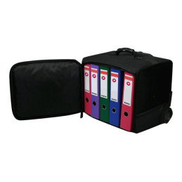 Valise à roulette pour classeurs - polyester ballistique 1680D - noir (110245)_3