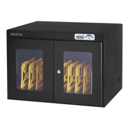 Meuble de rangement - pour 10 ordinateurs portables - tablettes - verrouillable - acier, plastique - no... (D31897)_1