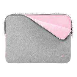 Housse d'ordinateur portable - mousse à mémoire de forme - 12.5" - 14" - gris, rose (049015)_2