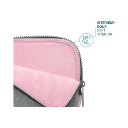 Housse d'ordinateur portable - mousse à mémoire de forme - 12.5" - 14" - gris, rose (049015)_5