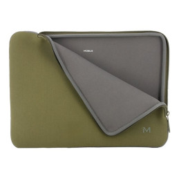 Housse d'ordinateur portable - 12.5" - 14.2" - kaki et gris (049020)_1