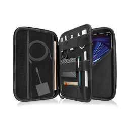 Sacoche de transport rigide antichocs pour Pc portable ou tablette jusque 13" - 2 compartiments de r... (DY-HC5275)_4