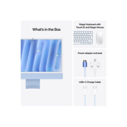 Tout-en-un M4 - RAM 16 Go - SSD 256 Go - Apple M4 10-core - Gigabit Ethernet, IEEE 802.11ax (Wi-Fi 6... (MWV13FN/A)_4