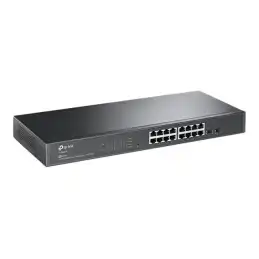 TP-Link JetStream TL- - V1 - commutateur - intelligent - 16 x 10 - 100 - 1000 + 2 x SFP - Montable sur ... (SG2218)_2