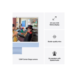 Tout-en-un M4 - RAM 16 Go - SSD 512 Go - Apple M4 10-core - Gigabit Ethernet, IEEE 802.11ax (Wi-Fi 6... (MWV33FN/A)_8