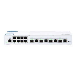 QNAP - Commutateur - Géré - 8 x 10 - 100 - 1000 + 4 x combo 10 gigabits SFP+ - de bureau (QSW-M408-4C)_1