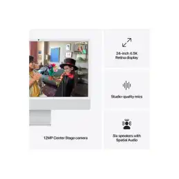 Tout-en-un M4 - RAM 16 Go - SSD 256 Go - Apple M4 10-core - Gigabit Ethernet, IEEE 802.11ax (Wi-Fi 6... (MD3H4FN/A)_7