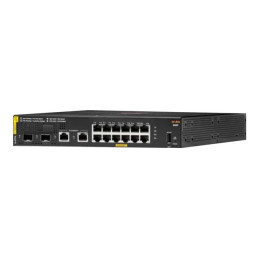 Commutateur - Géré - 12 x 10 - 100 - 1000 (PoE+) + 2 x Gigabit SFP + 2 x 1000Base-T - Montable sur r... (R8N89AABB)_1