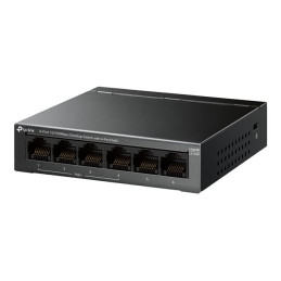 Commutateur - 4 x 10 - 100 (PoE) + 2 x 10 - 100 - de bureau, fixation murale - PoE (65 W) (LS106P)_1