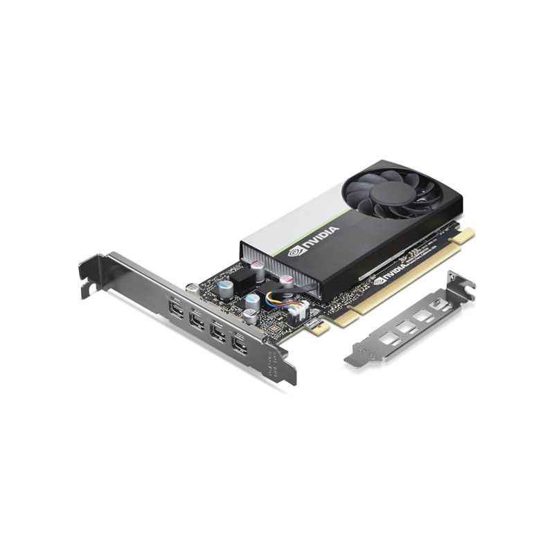 Carte graphique - t1000E - 8 Go GDDR6 - PCIe 3.0 x16 - 4 x Mini DisplayPort - boîtier marron - pour... (4X61P81433)_1