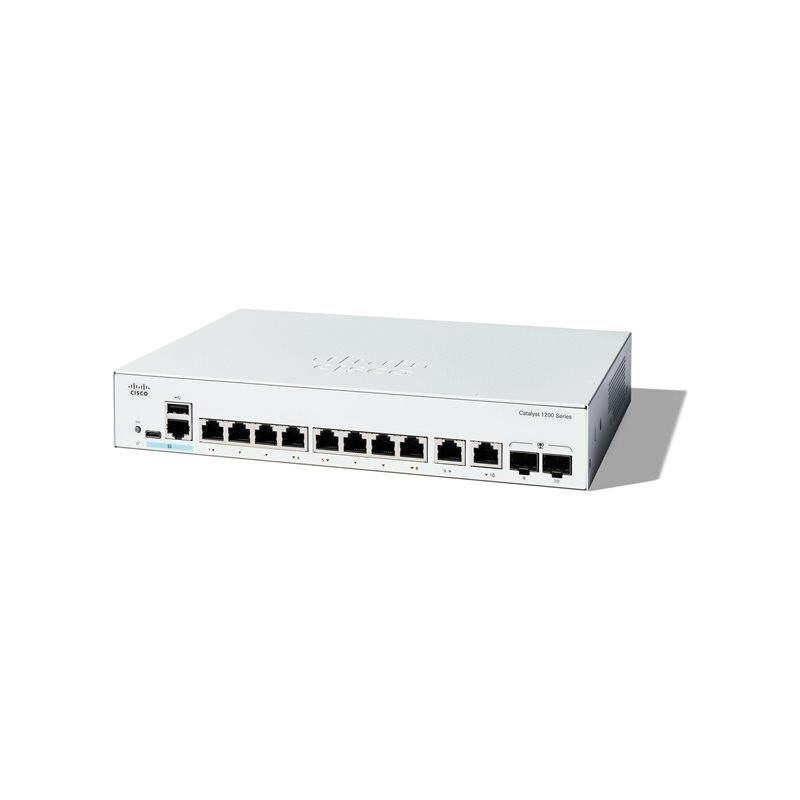 Commutateur - Ethernet Gigabit - C3 - intelligent - 8 x 10 - 100 - 1000 + 2 x combinaison Gigabi... (C1200-8T-E-2G)_1
