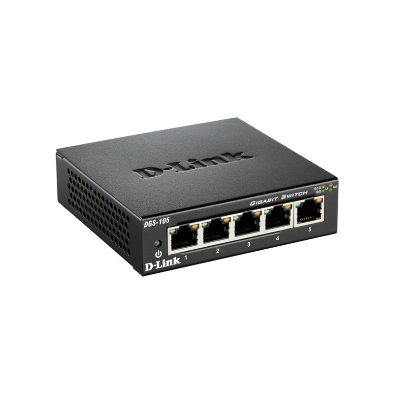 Commutateur - 5 x 10 - 100 - 1000 - de bureau (DGS-105/E)_1