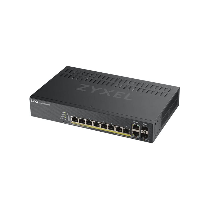 Commutateur - intelligent - 8 x 10 - 100 - 1000 (PoE+) + 2 x SFP Gigabit combiné - de bur... (GS1920-8HPV2-EU0101F)_1