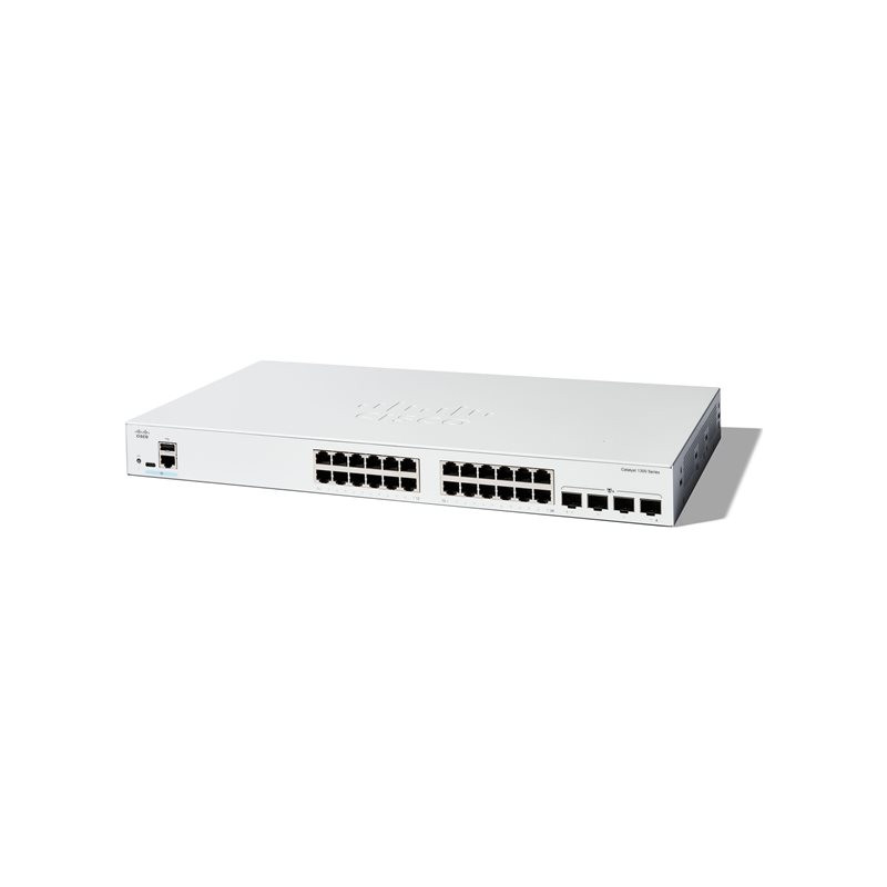 Commutateur - C3 - Géré - 24 x 10 - 100 - 1000Base-T + 4 x 10 Gigabit SFP+ - Montable sur rack (C1300-24T-4X)_1