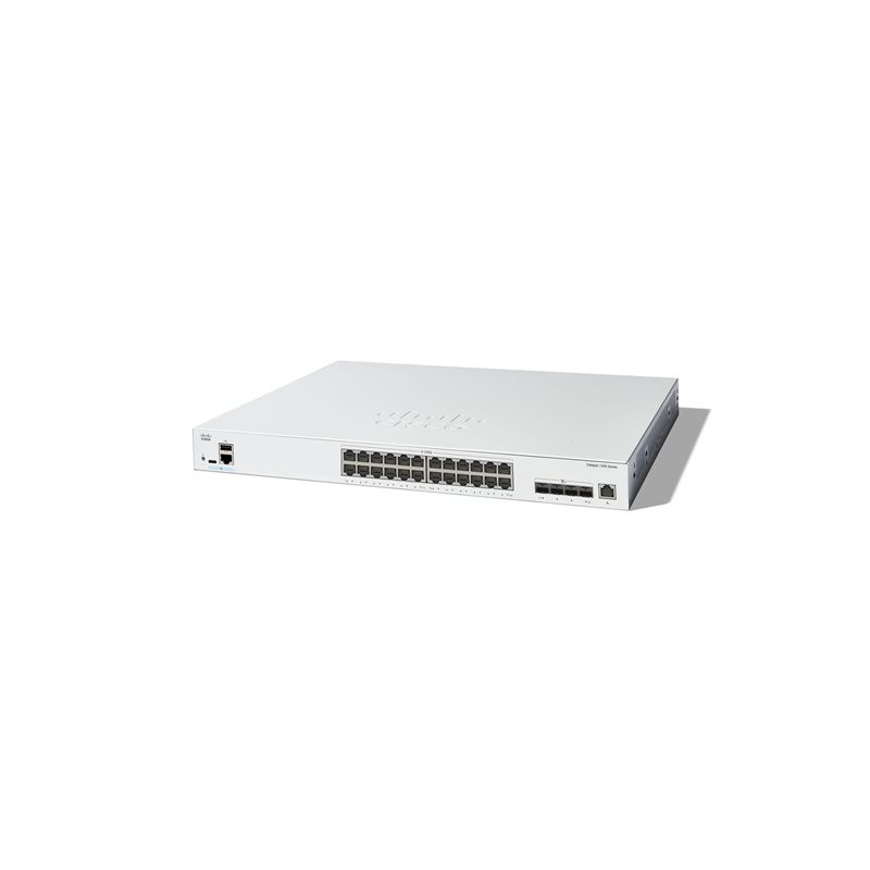 Commutateur - C3 - intelligent - 24 x 10 Gigabit Ethernet + 4 x combo 10 Gigabit SFP+ - RJ-45 - Mon... (C1300-24XT)_1