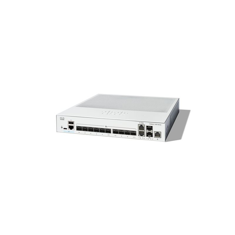 Commutateur - C3 - intelligent - 10 x 10 Gigabit SFP+ + 2 x combo 10 Gigabit SFP+ - RJ-45 - Montabl... (C1300-12XS)_1