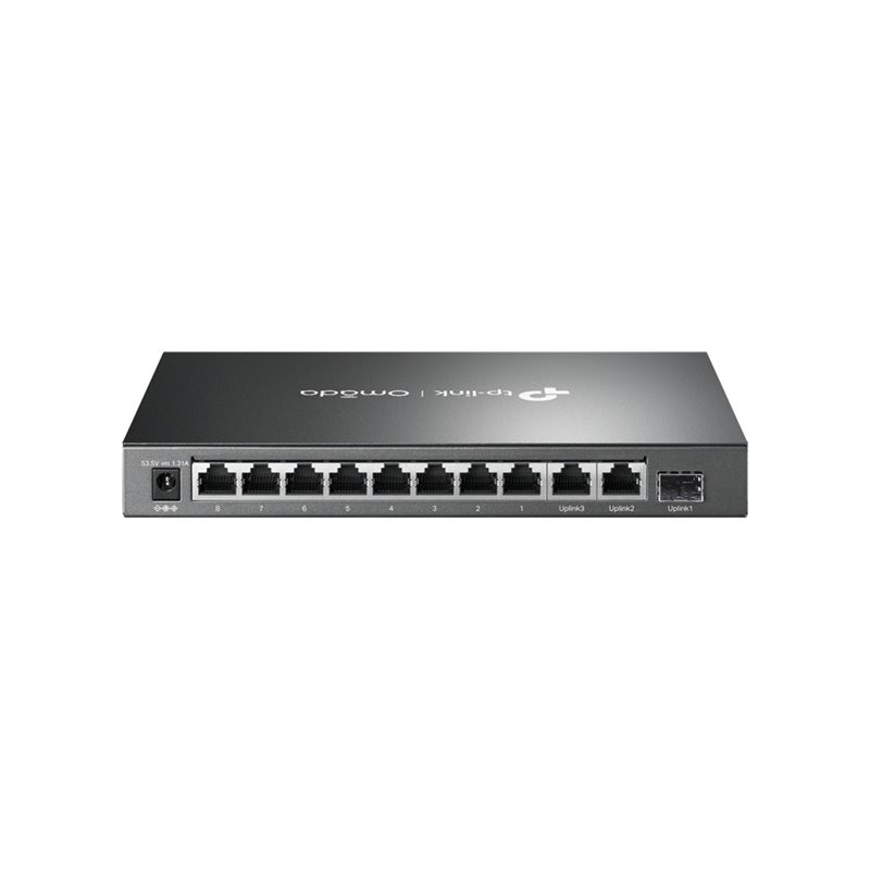 Commutateur - 8 x 10 - 100Base-TX (PoE) + 2 x 1Gb Ethernet + 1 x Gigabit SFP - de bureau - PoE+ (65 W) (DS111P)_1